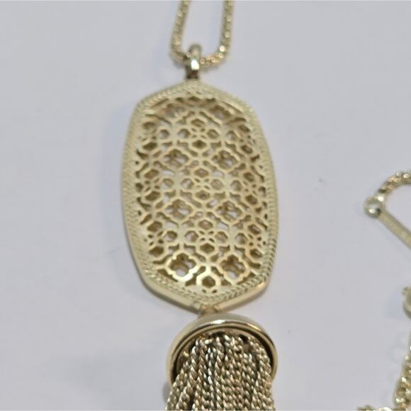 Kendra Scott Benning Gold Plated Tassel‎ Necklace - Picture 2 of 7